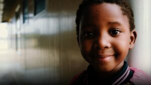 Young girl smiling in Malawi